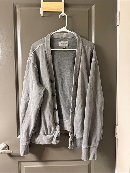 Goodfellow & Co Other - Goodfellow & Co Men’s Light Gray Button-Up Cardigan Jacket